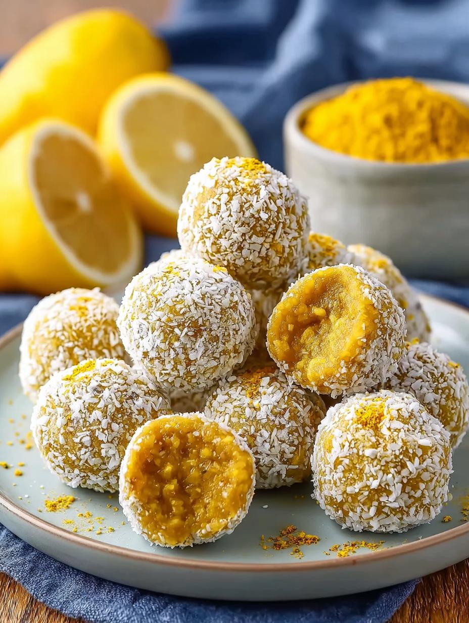 Lemon Turmeric Energy Balls