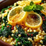 Lemony Spinach Couscous