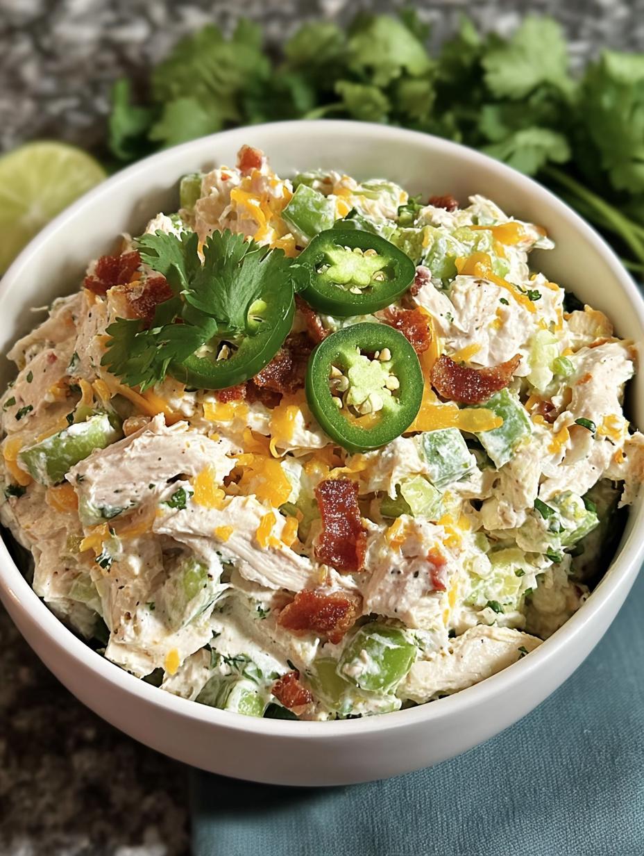 Low Carb Jalapeno Popper: Amazing 10-Min Chicken Salad - Low Carb Jalapeno Popper - additional detail
