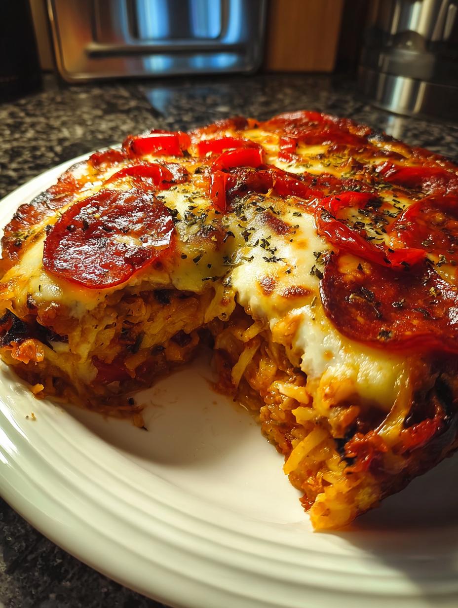 Amazing Low Carb Pizza Casserole: 20 Min Prep 5 Amazing Low Carb Pizza Casserole: 20 Min Prep - Low Carb Pizza Casserole - additional detail