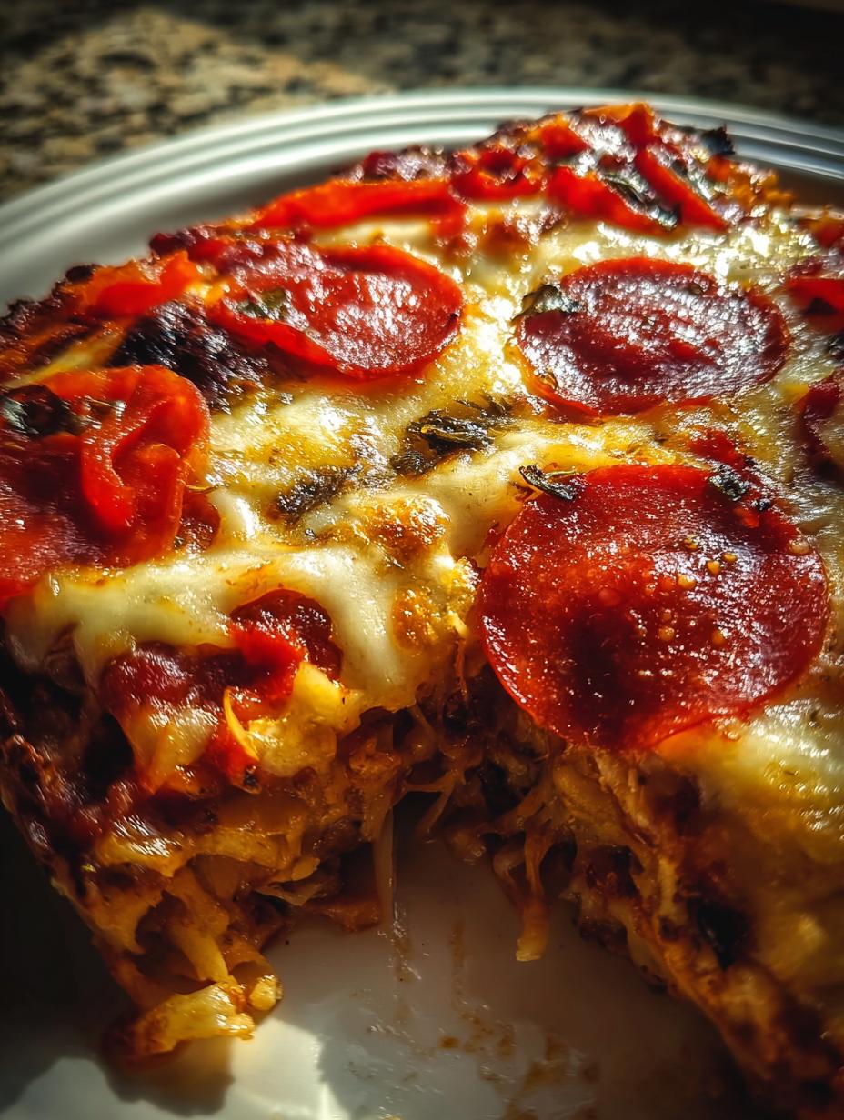 Amazing Low Carb Pizza Casserole: 20 Min Prep 6 Amazing Low Carb Pizza Casserole: 20 Min Prep - Low Carb Pizza Casserole - additional detail