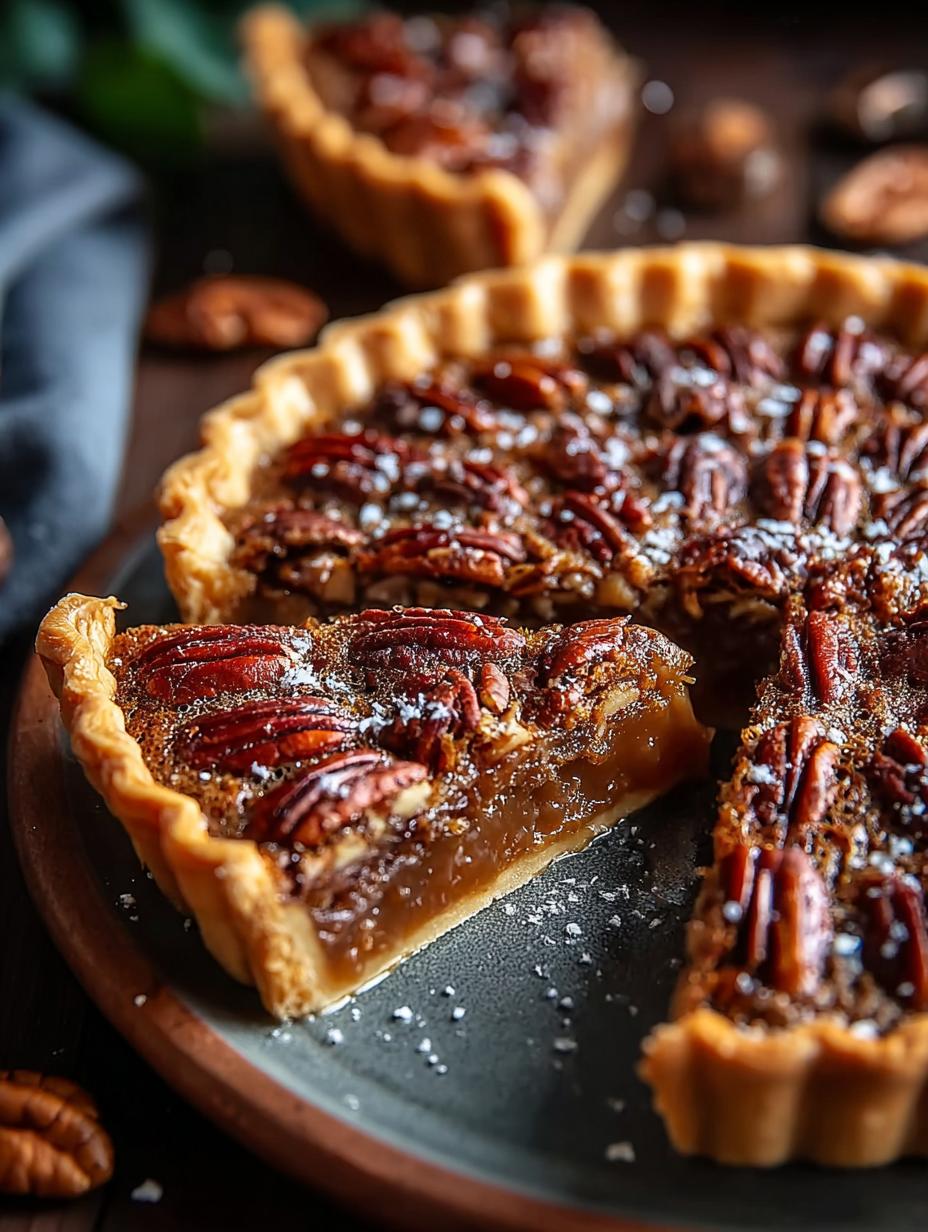 Delicious Maple Bourbon Pecan Pie Recipe You’ll Love - Maple Bourbon Pecan Pie - additional detail