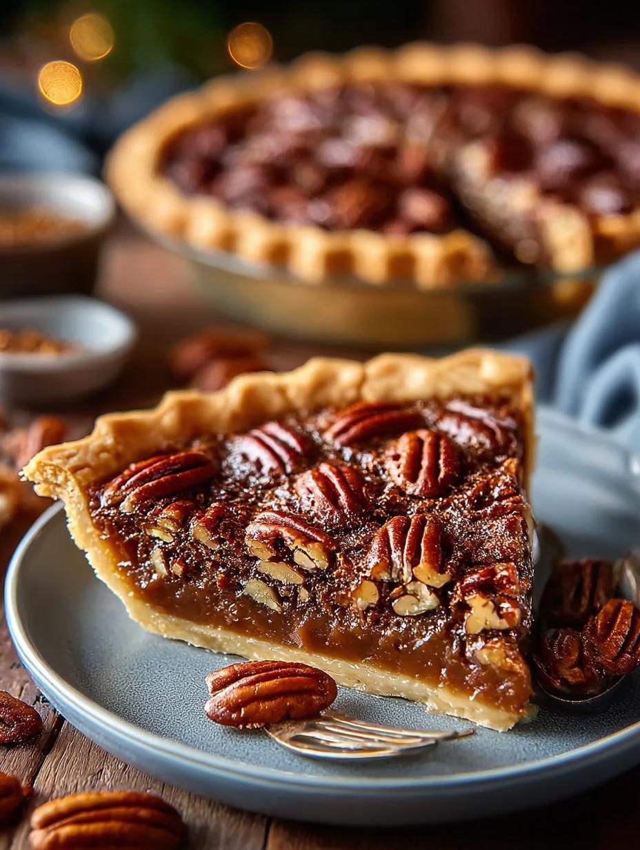 Maple Bourbon Pecan Pie