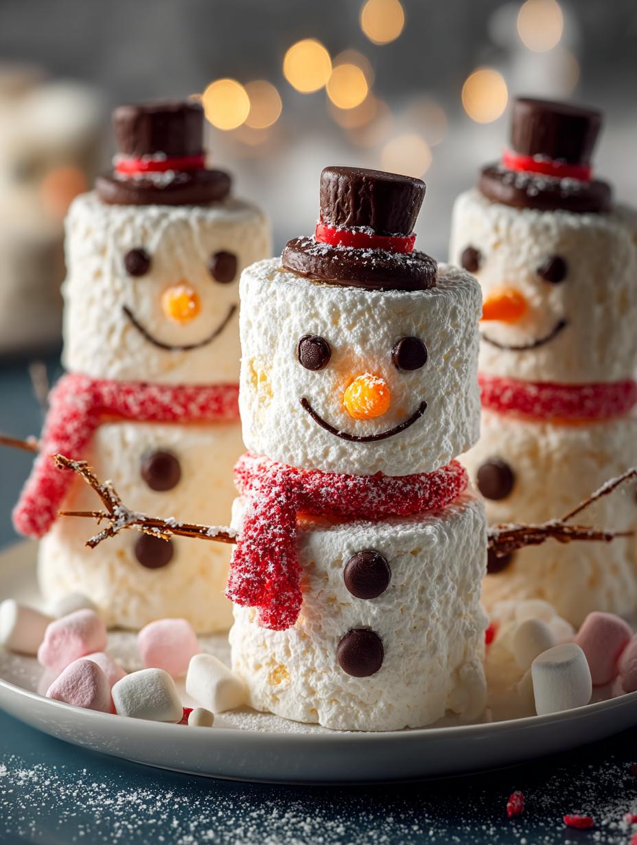 Marshmallow Snowman Stacker Treats: 6 Creative Ideas - Marshmallow Snowman Stacker Treats - additional detail