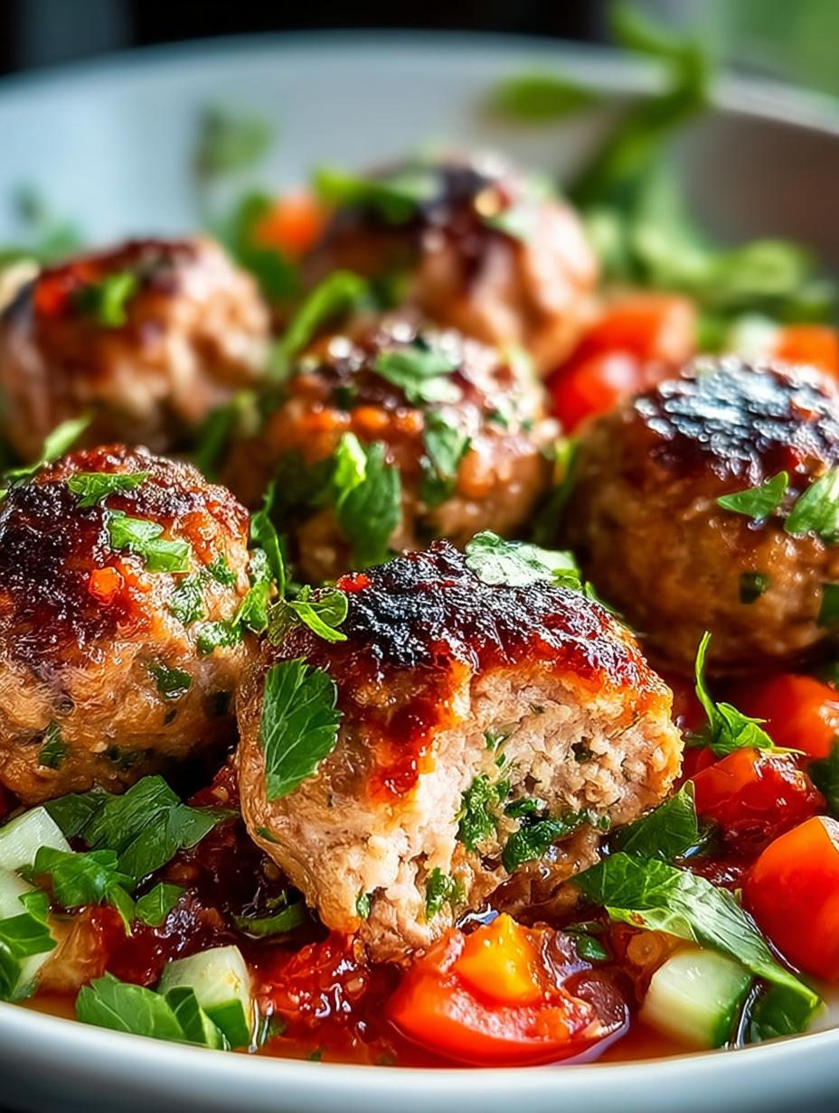 Mediterranean Chicken Meatballs: A Flavorful Delight - Mediterranean Chicken Meatballs - additional detail