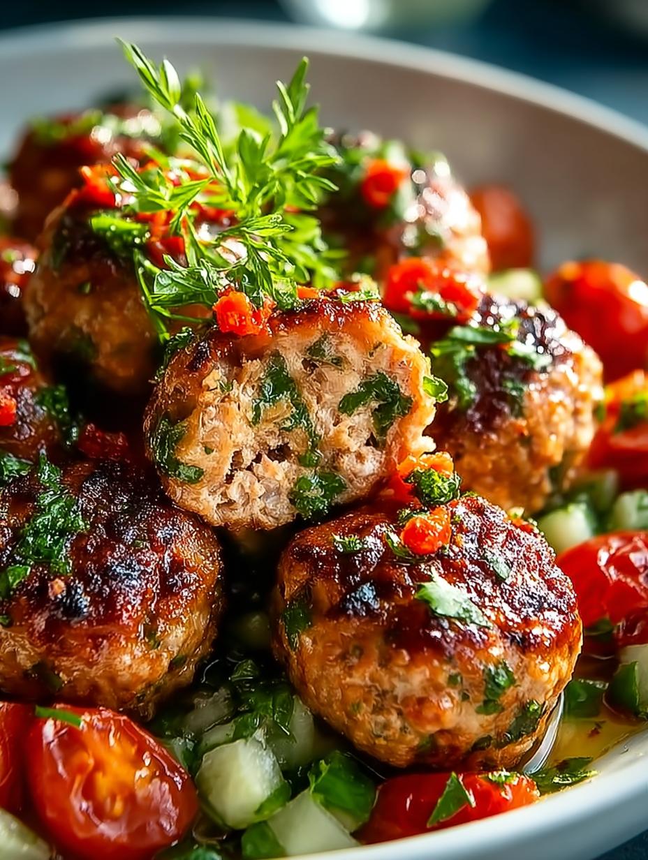 Mediterranean Chicken Meatballs
