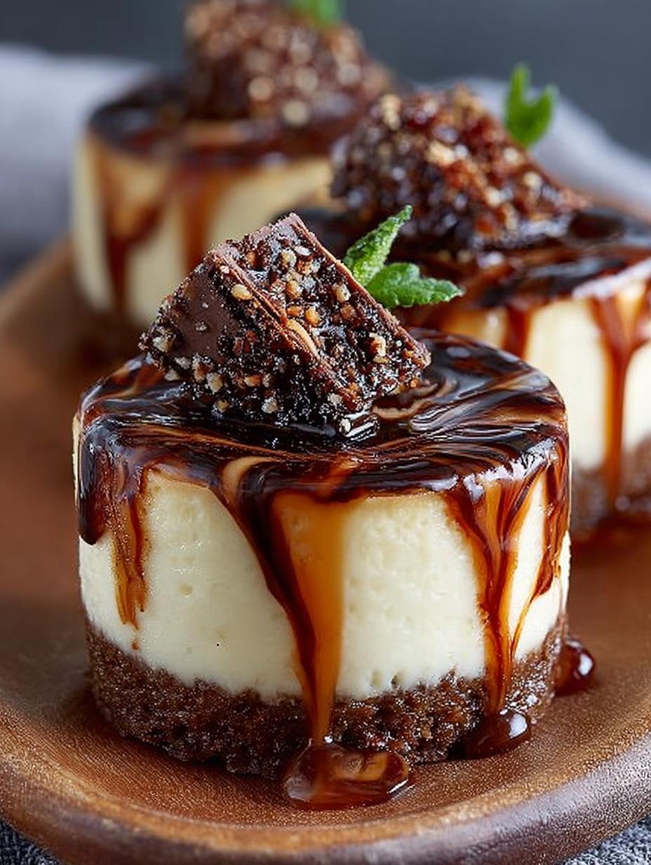 Mocha Marble Mini Cheesecake: 6 Layers of Indulgent Bliss - Mocha Marble Mini Cheesecake - main visual representation