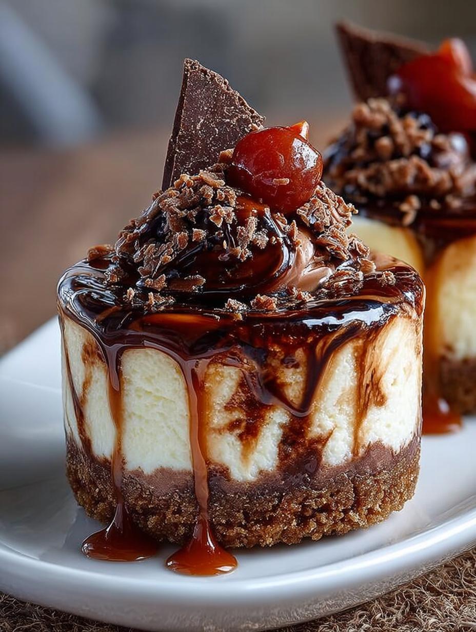 Mocha Marble Mini Cheesecake
