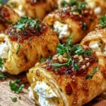 Oven Fried Feta Rolls