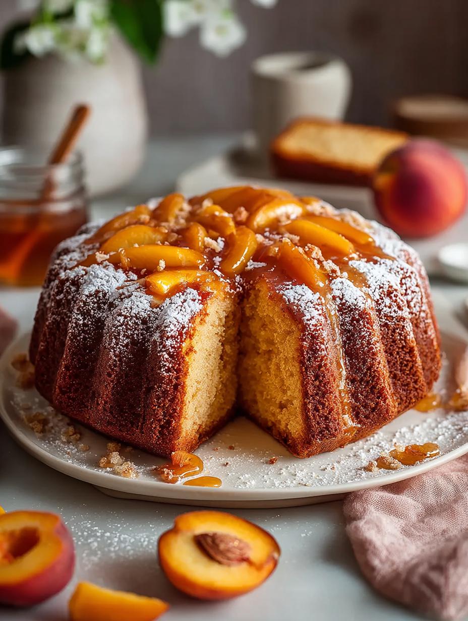 Peach Cobbler Pound Cake: 12 Reasons to Love This Delightful Dessert - Peach Cobbler Pound Cake - additional detail