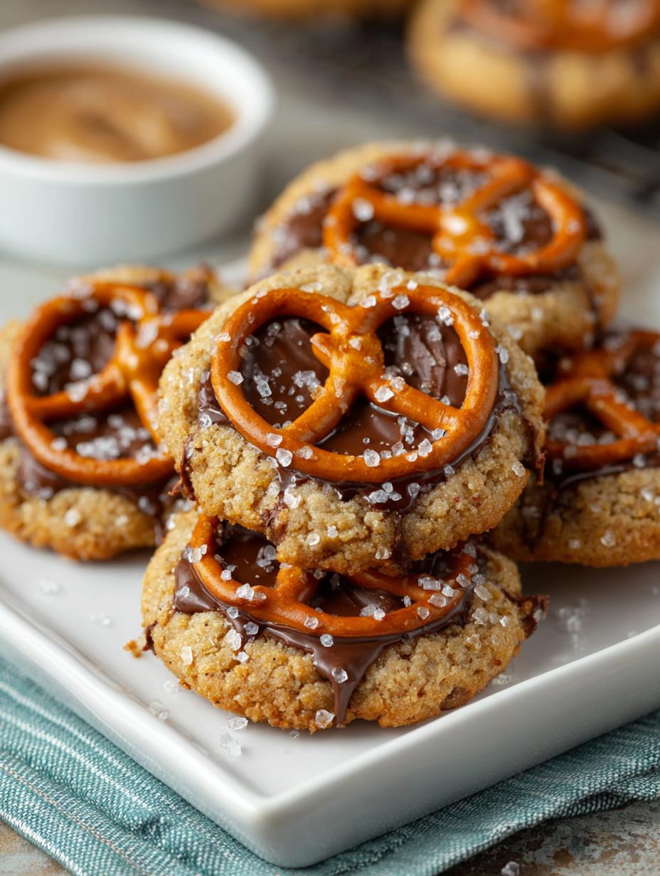 Peanut Butter Pretzel Cookies