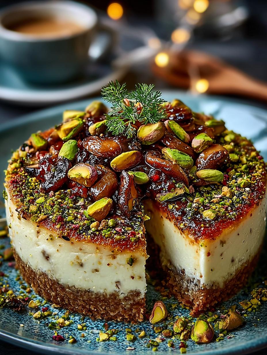 Pistachio Mushroom Cheesecake with Unique Savory Flavor 6 Pistachio Mushroom Cheesecake with Unique Savory Flavor - Pistachio Mushroom Cheesecake with - additional detail