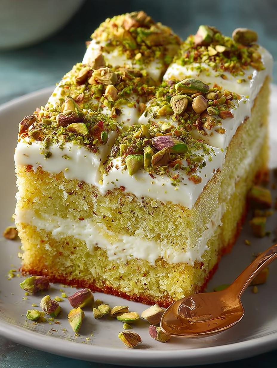 Pistachio Pineapple Cake