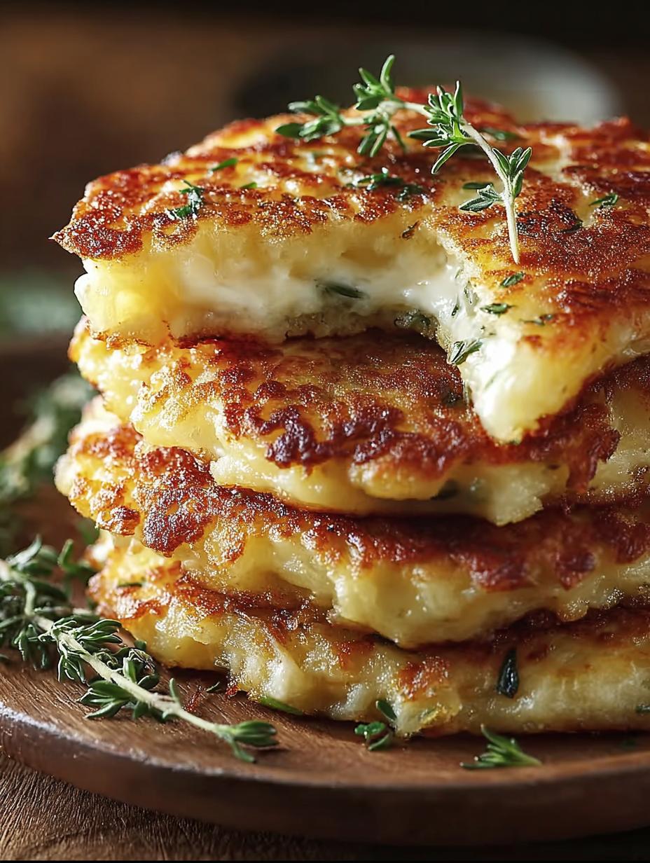 Delicious Potato Onion Cheese Pancakes Recipe - Potato Onion Cheese Pancakes - main visual representation
