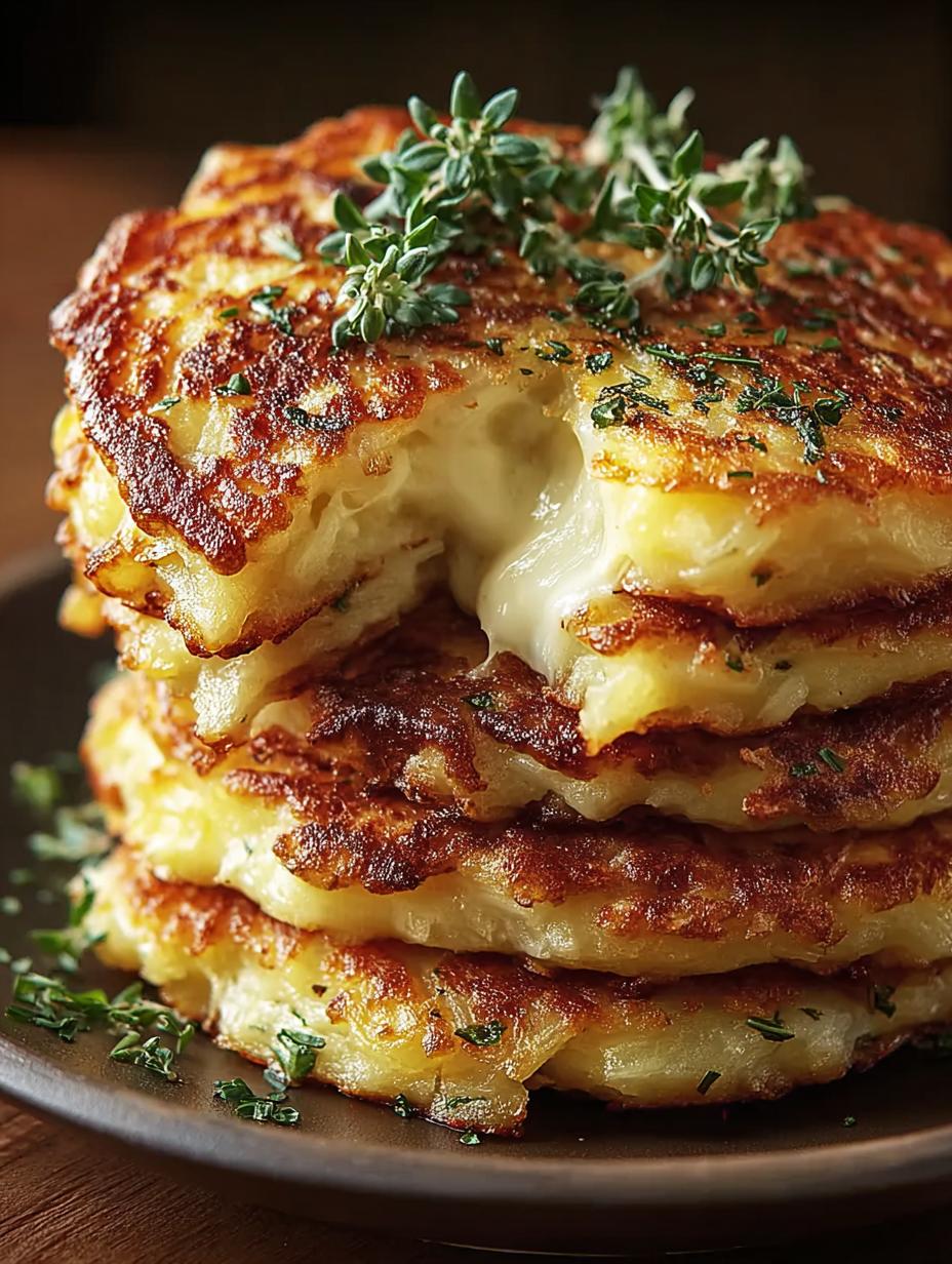 Potato Onion Cheese Pancakes