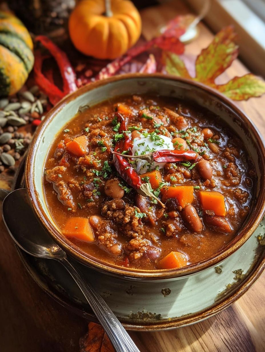 Hearty Pumpkin Chili: 1 Amazing Fall Recipe 5 Hearty Pumpkin Chili: 1 Amazing Fall Recipe - Pumpkin Chili - main visual representation
