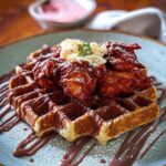 Red Velvet Waffles Chicken
