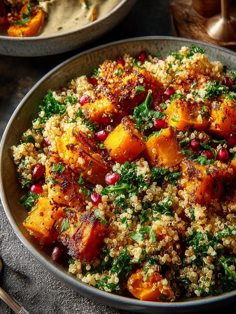 Roasted Butternut Squash Quinoa Harvest Bowl Recipe 6 Roasted Butternut Squash Quinoa Harvest Bowl Recipe - Roasted Butternut Squash Quinoa - additional detail