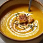 Roasted Feta Soup with
