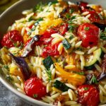 Roasted Vegetable Orzo Comforting