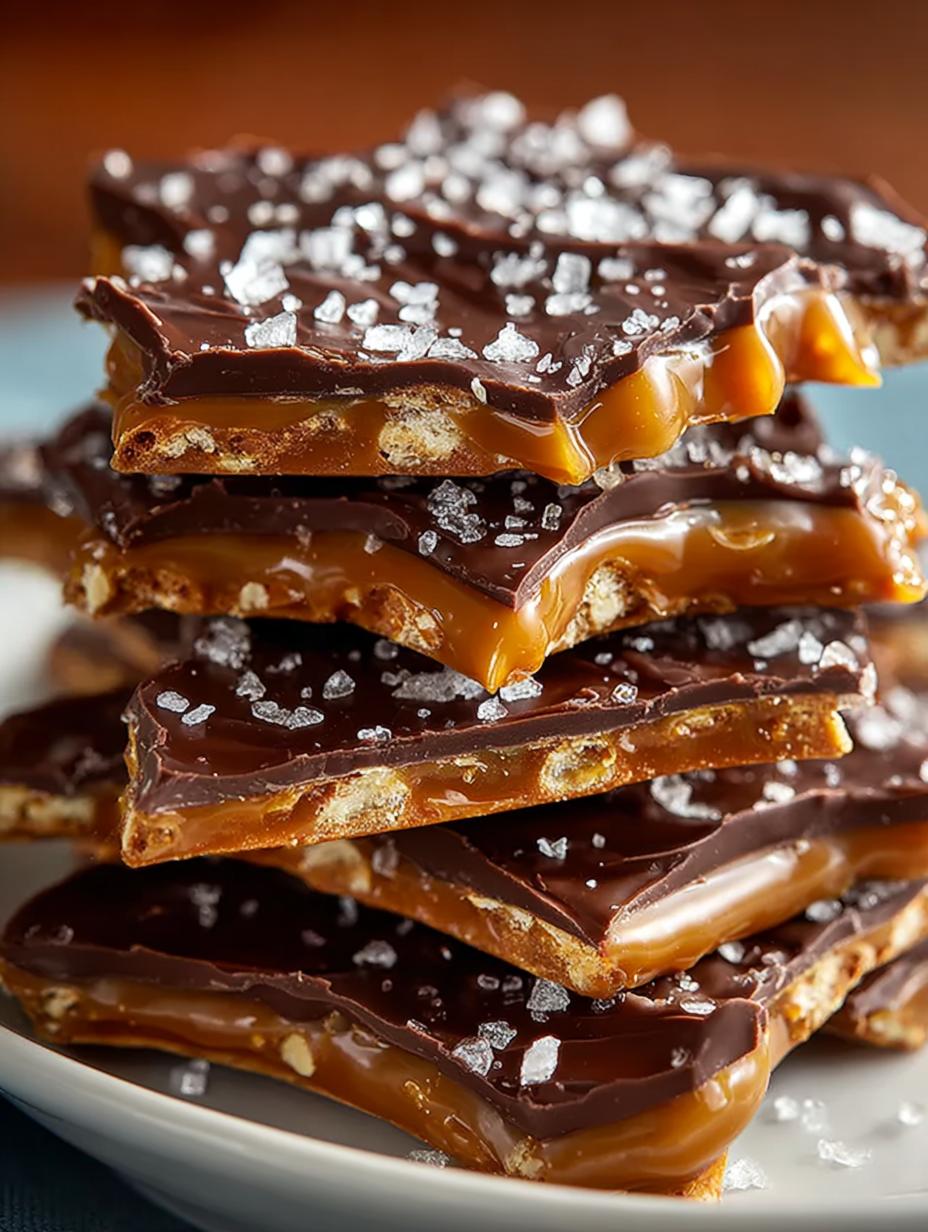 Salted Caramel Pretzel Bark