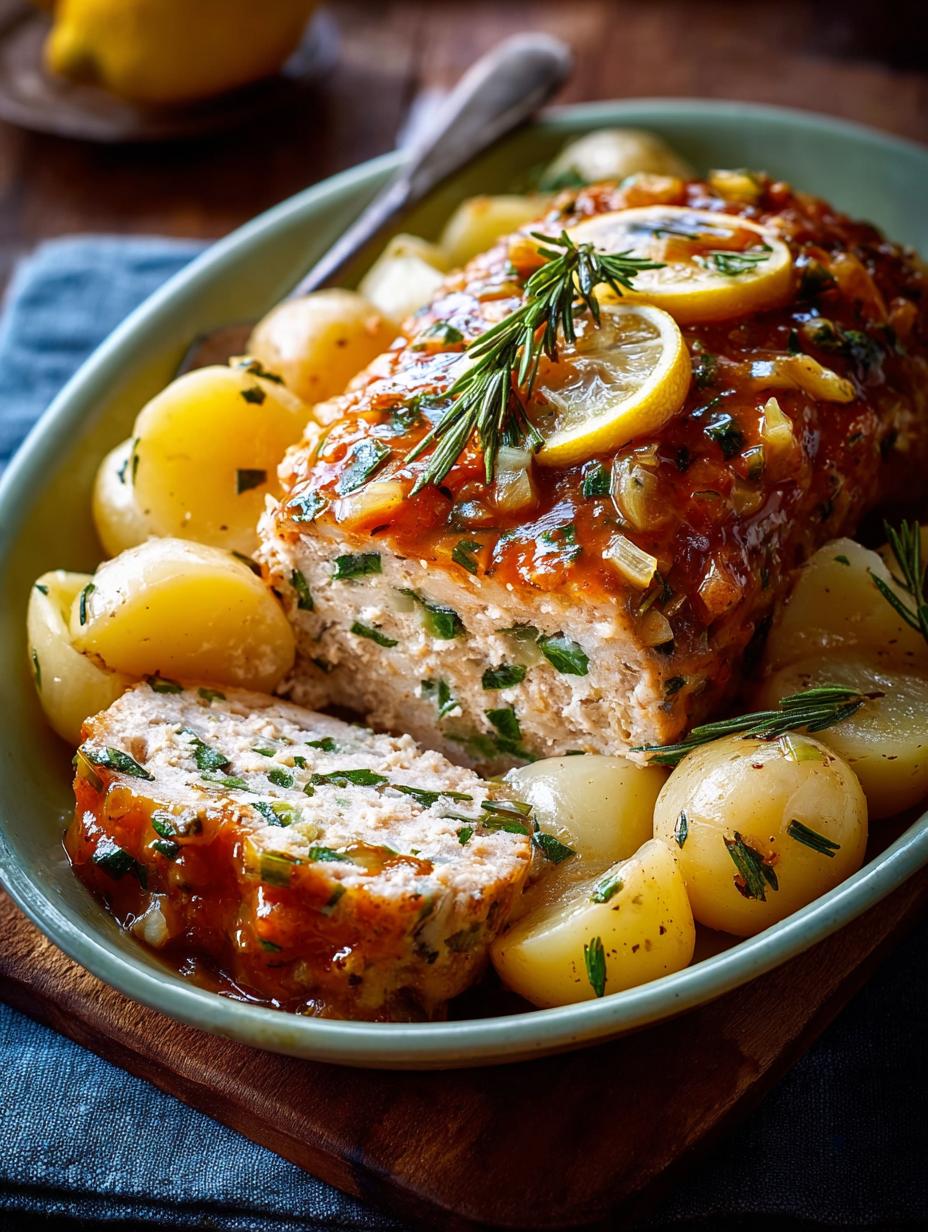 Savory Crockpot Lemon Herb Turkey Meatloaf Recipe - Savory Crockpot Lemon Herb - additional detail