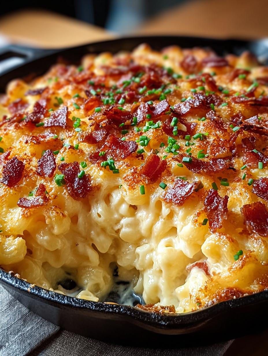 Skillet Bacon Mac Cheese