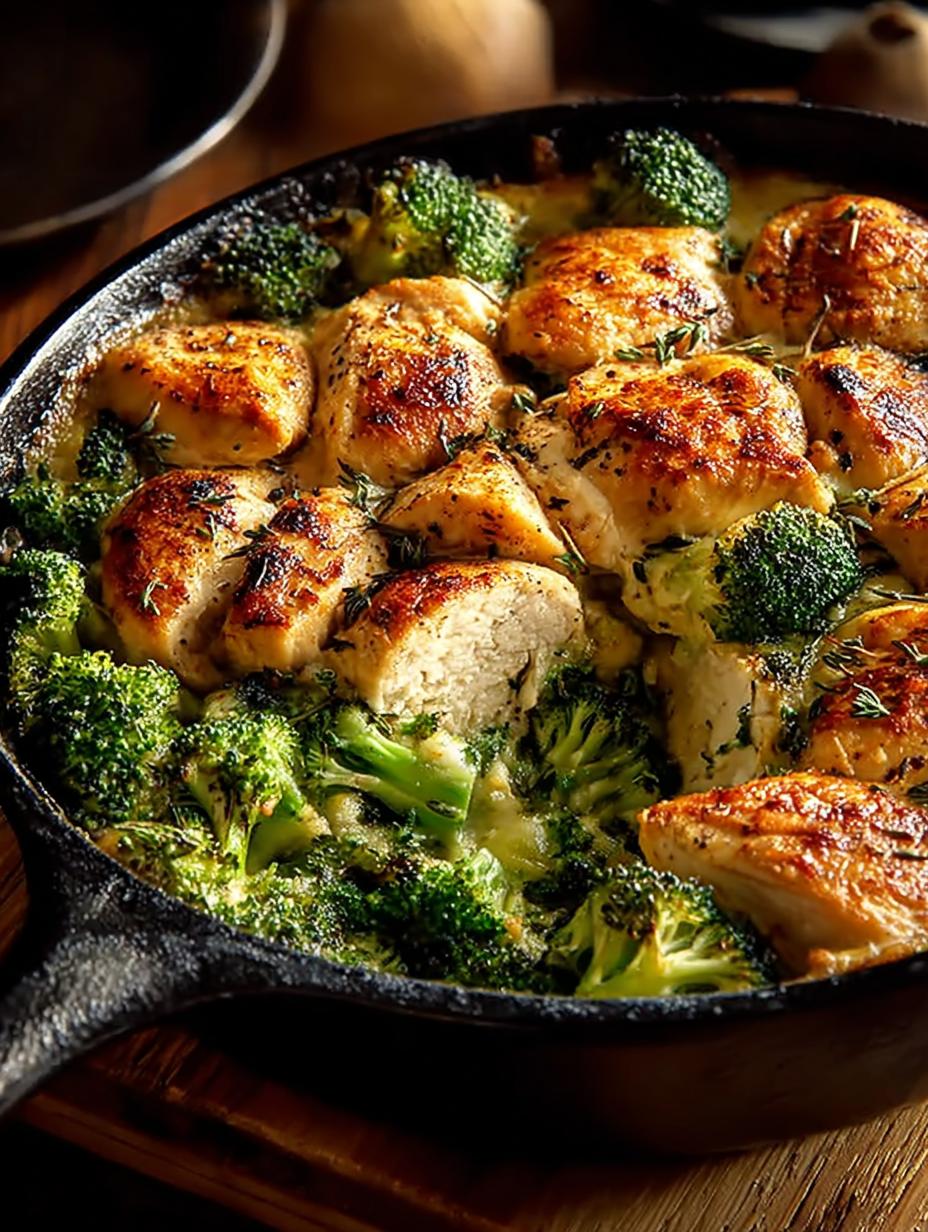 Skillet Broccoli Cheddar Chicken: 5 Cozy Weeknight Dishes - Skillet Broccoli Cheddar Chicken - additional detail