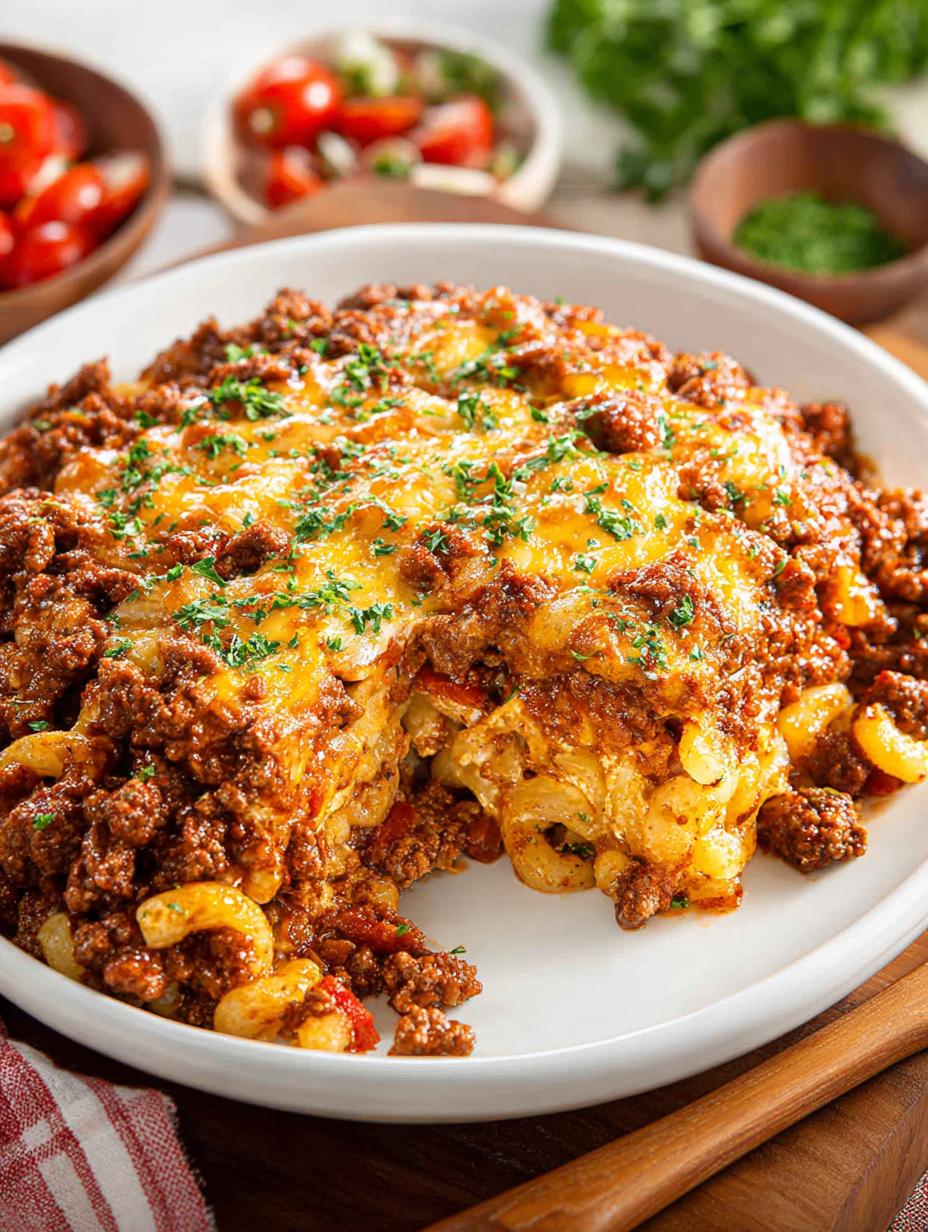 Hearty Sloppy Joe Casserole for Comforting Dinner - Sloppy Joe Casserole - additional detail