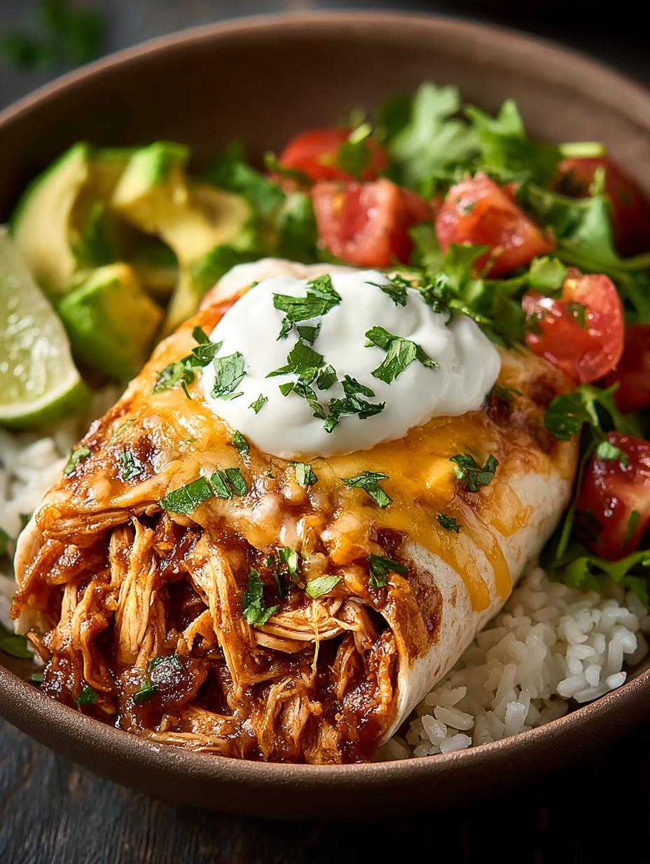 Slow Cooker Chicken Burrito