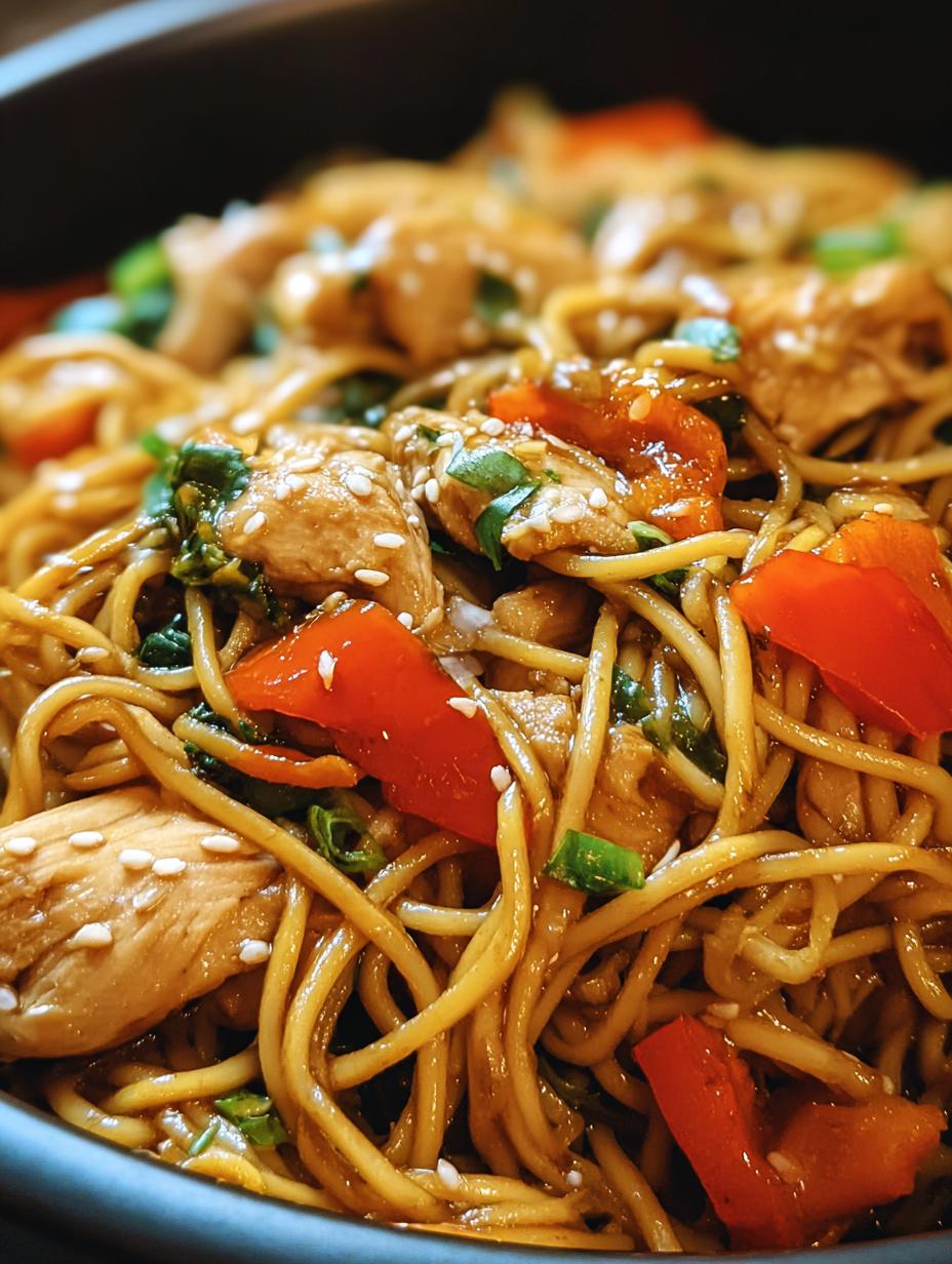 Delectable Slow Cooker Chicken Mein 6 Delectable Slow Cooker Chicken Mein - Slow Cooker Chicken Mein - additional detail