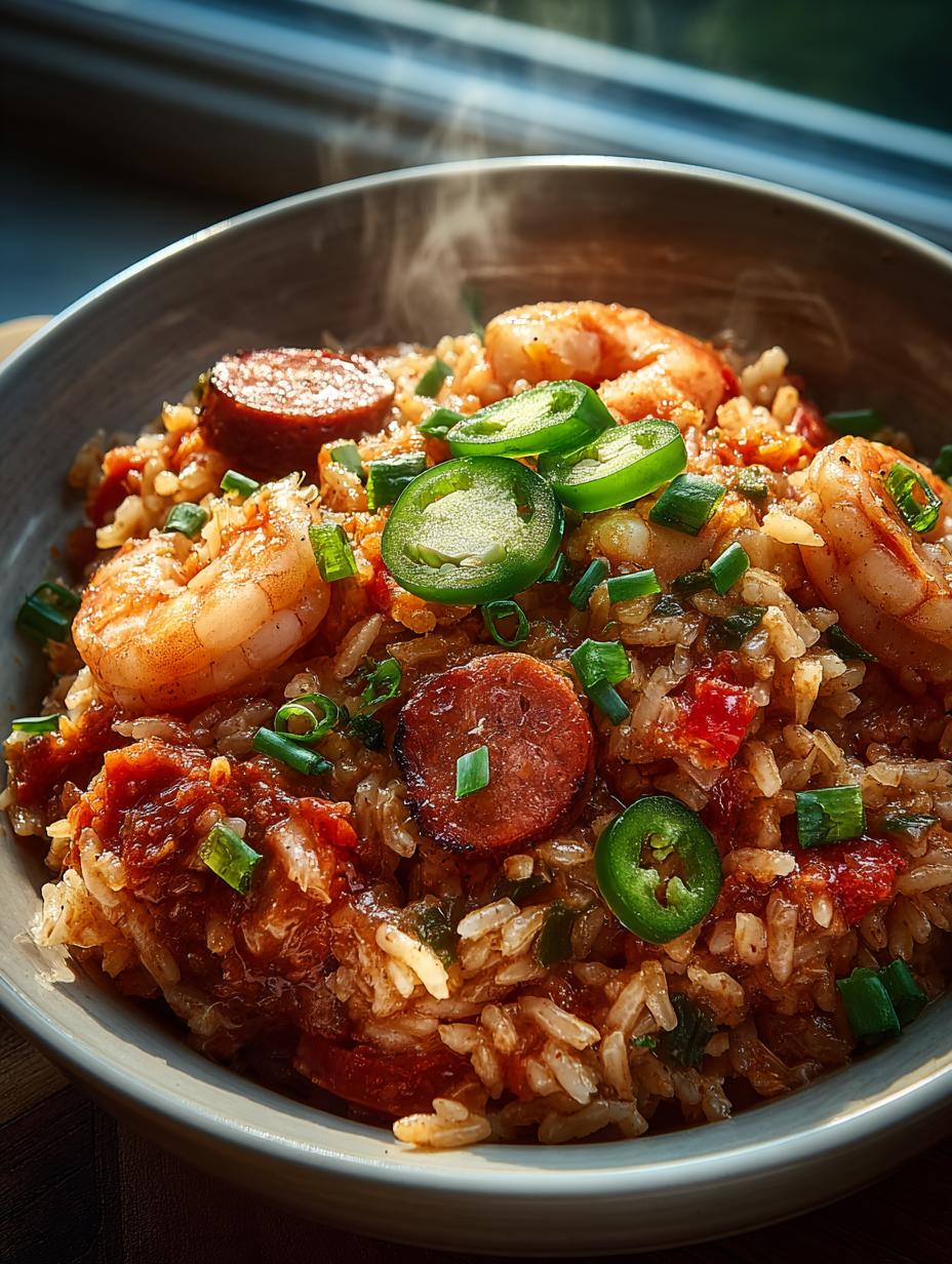 Slow Cooker Jambalaya with Sausage and Shrimp Delight - Slow Cooker Jambalaya with - main visual representation