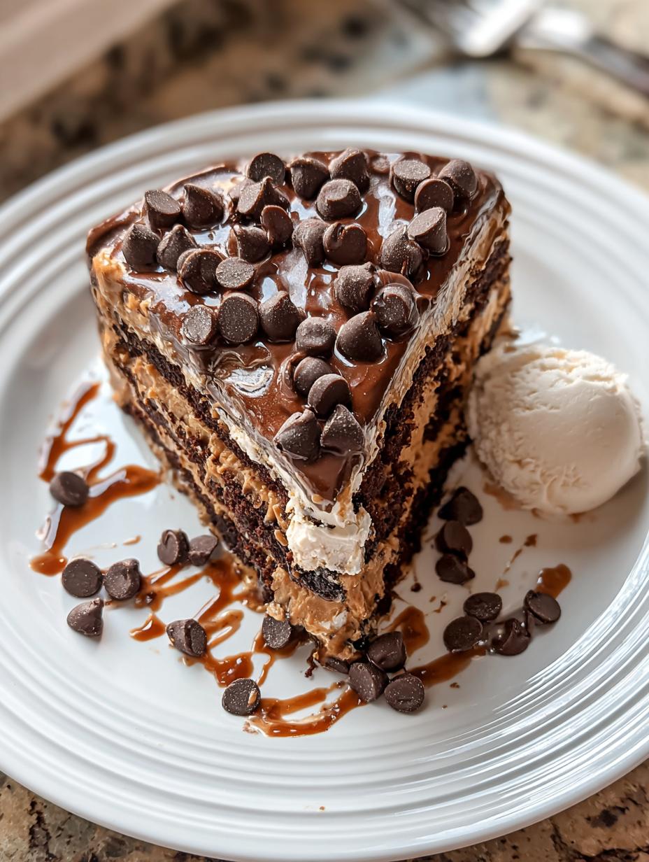 Slow Cooker Peanut Butter: 1 Effortless Decadent Cake 5 Slow Cooker Peanut Butter: 1 Effortless Decadent Cake - Close-up of gooey slow cooker peanut butter cake with chocolate chips