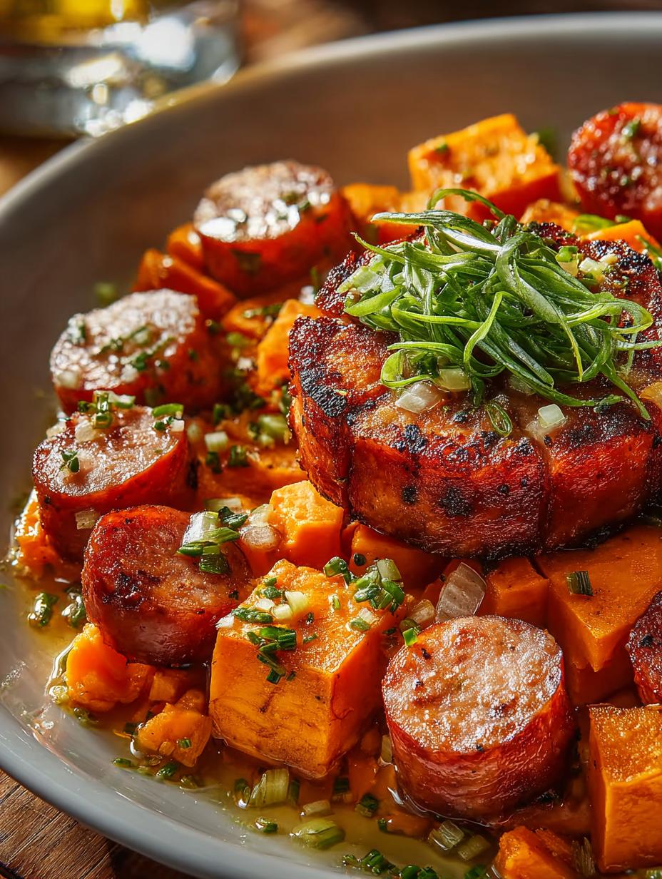 Delicious Smoked Sausage Sweet Potato Stir-Fry Recipe - Smoked Sausage Sweet Potato - additional detail