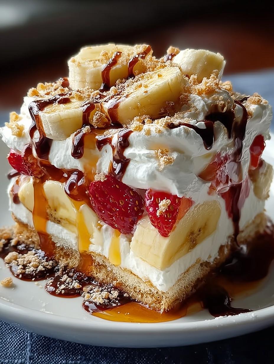 Southern Style Banana Split Cake: A Sweet Delight - Southern Style Banana Split - main visual representation
