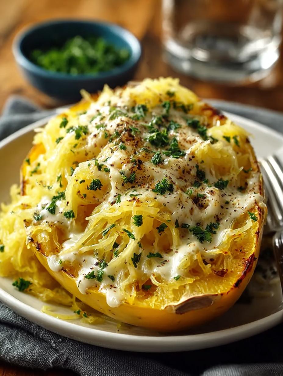 Delicious Spaghetti Squash Alfredo: A Creamy Delight - Spaghetti Squash Alfredo - additional detail
