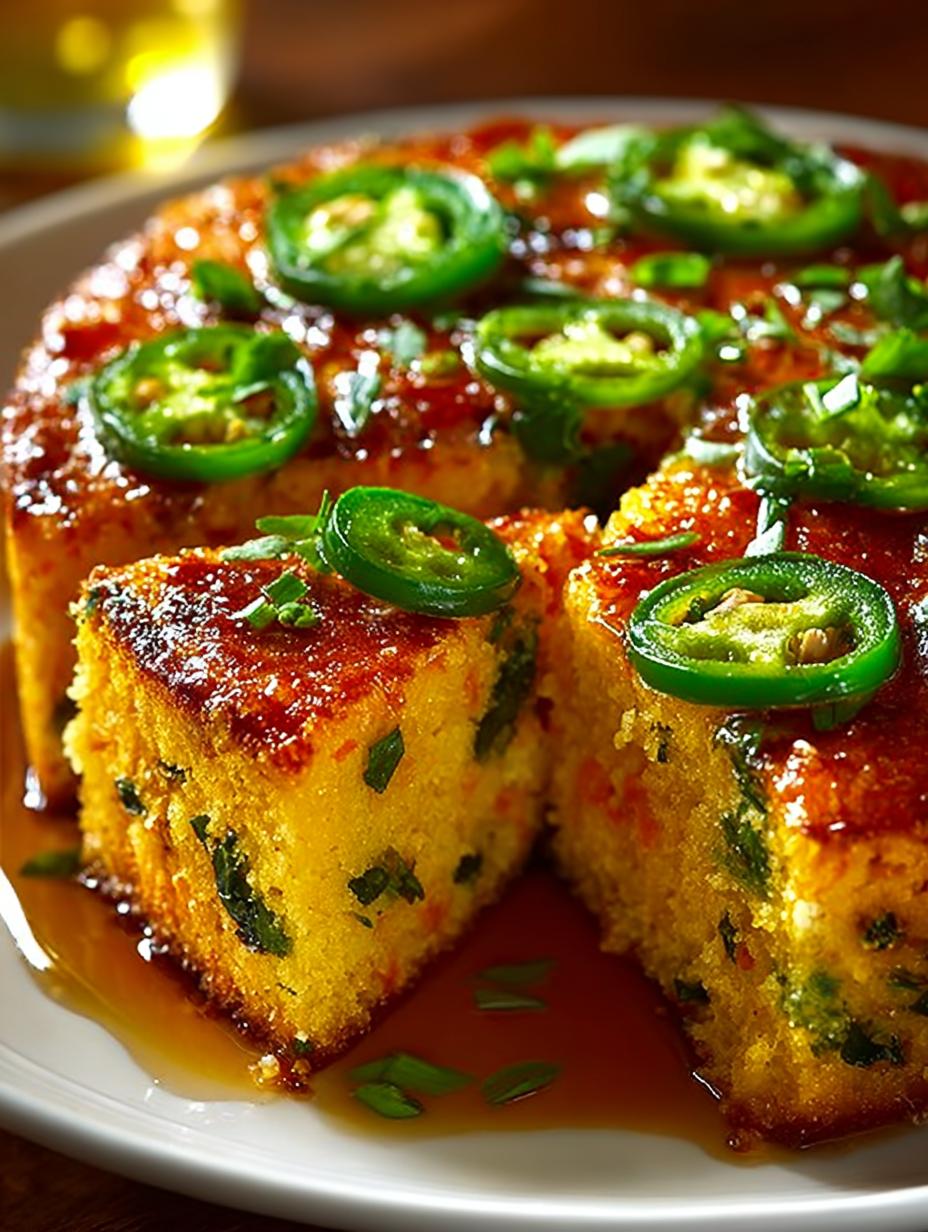 Spicy Jalapeno Cornbread with Sweet Lime Honey Drizzle 5 Spicy Jalapeno Cornbread with Sweet Lime Honey Drizzle - Spicy Jalapeno Cornbread - main visual representation