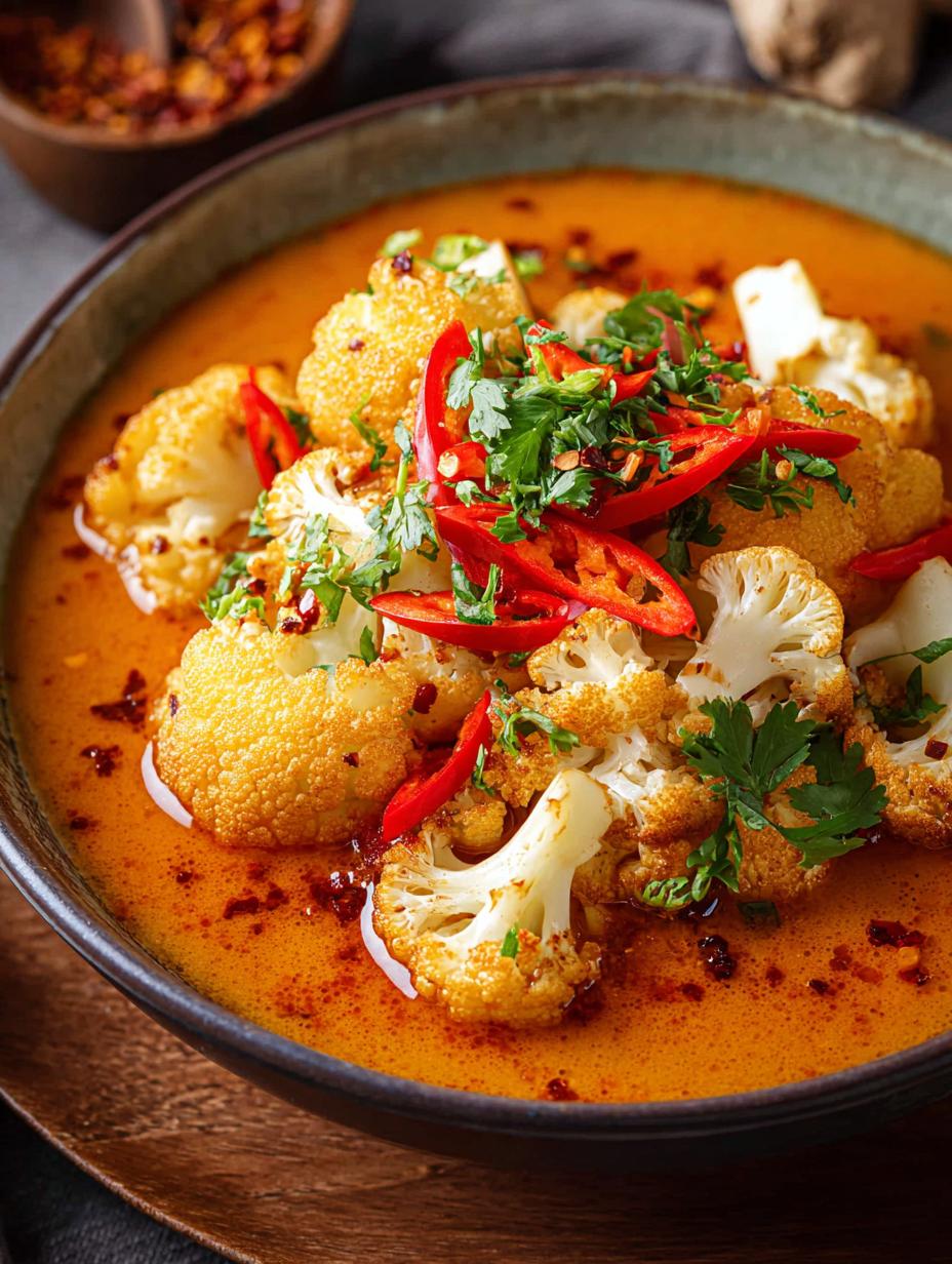 Spicy Red Curry Cauliflower