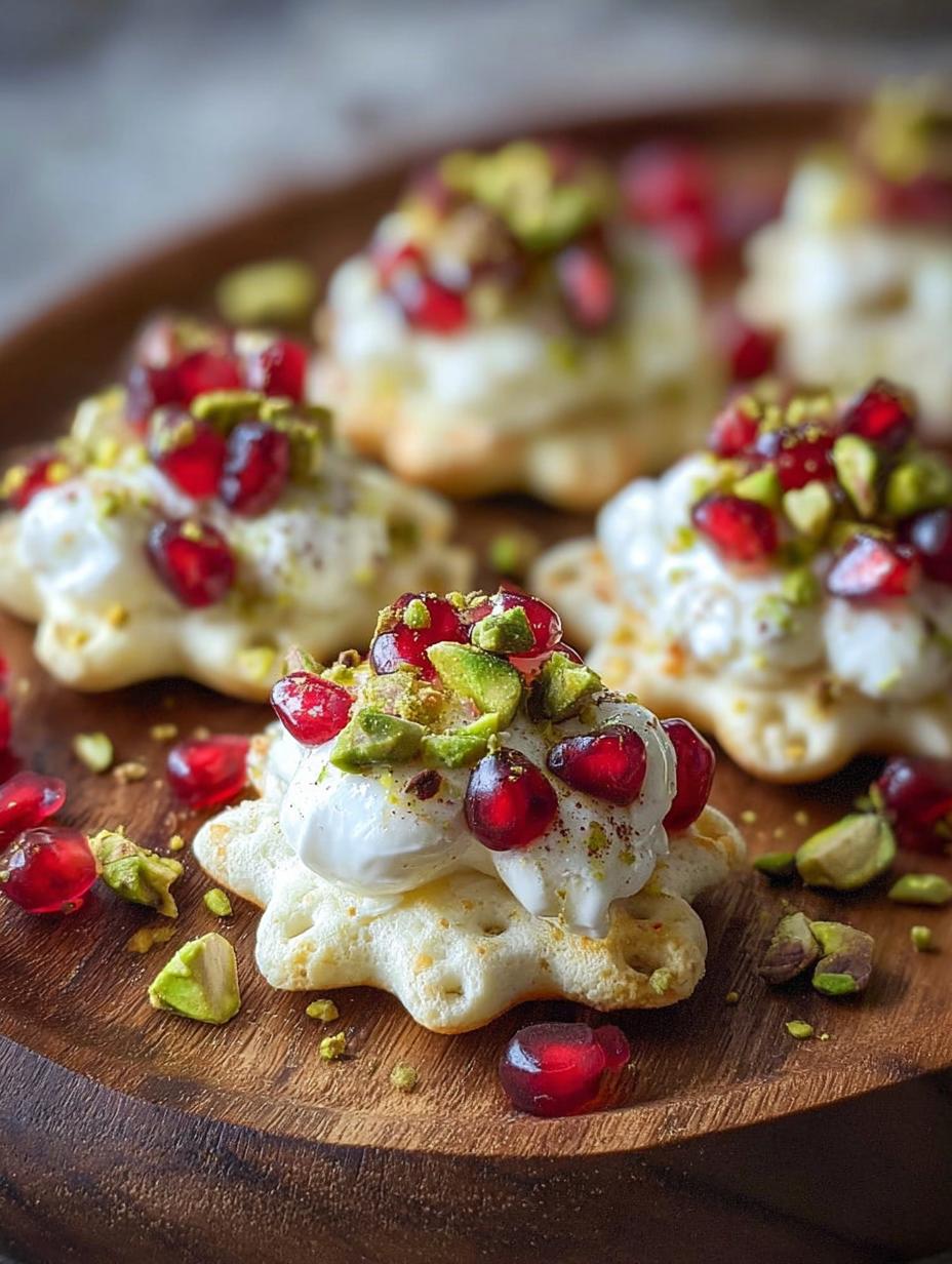 Stracciatella Bites Pistachio Pomegranate: Stunning Appetizer - Stracciatella Bites Pistachios Pomegranate - additional detail