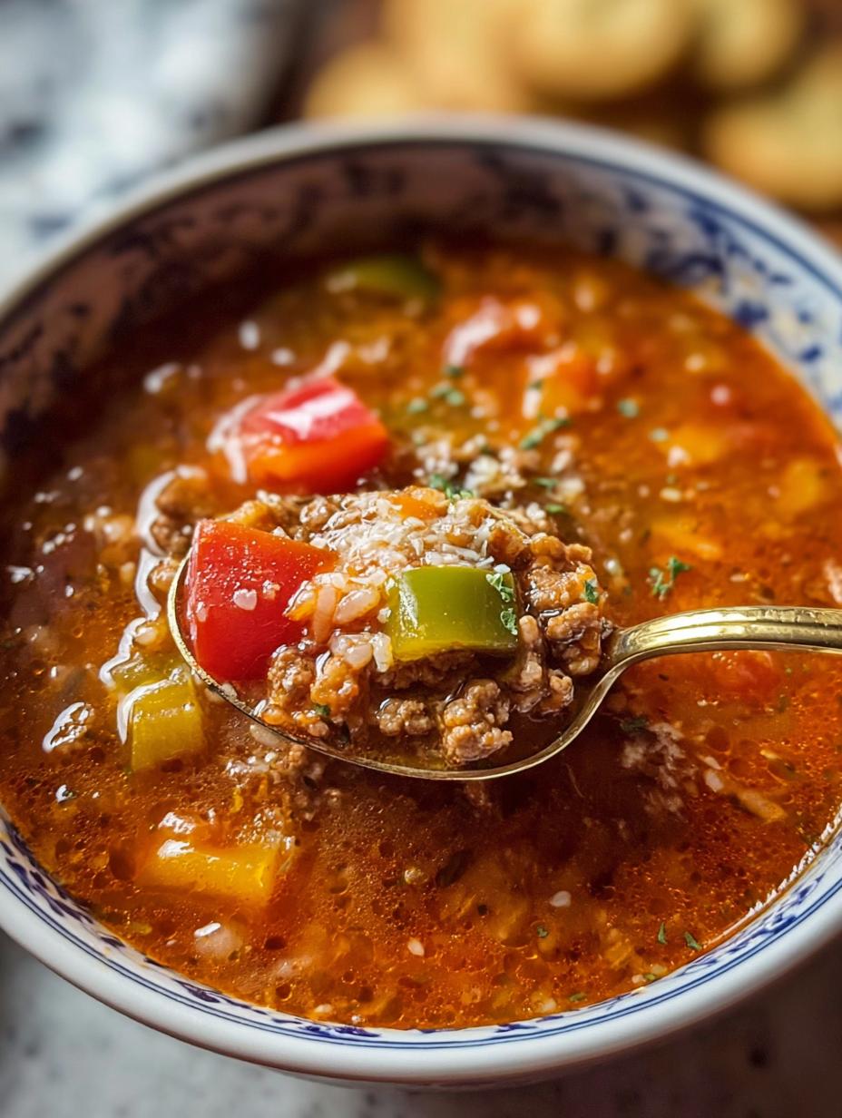 Amazing Stuffed Pepper Soup Ready in Minutes - Stuffed Pepper Soup - additional detail