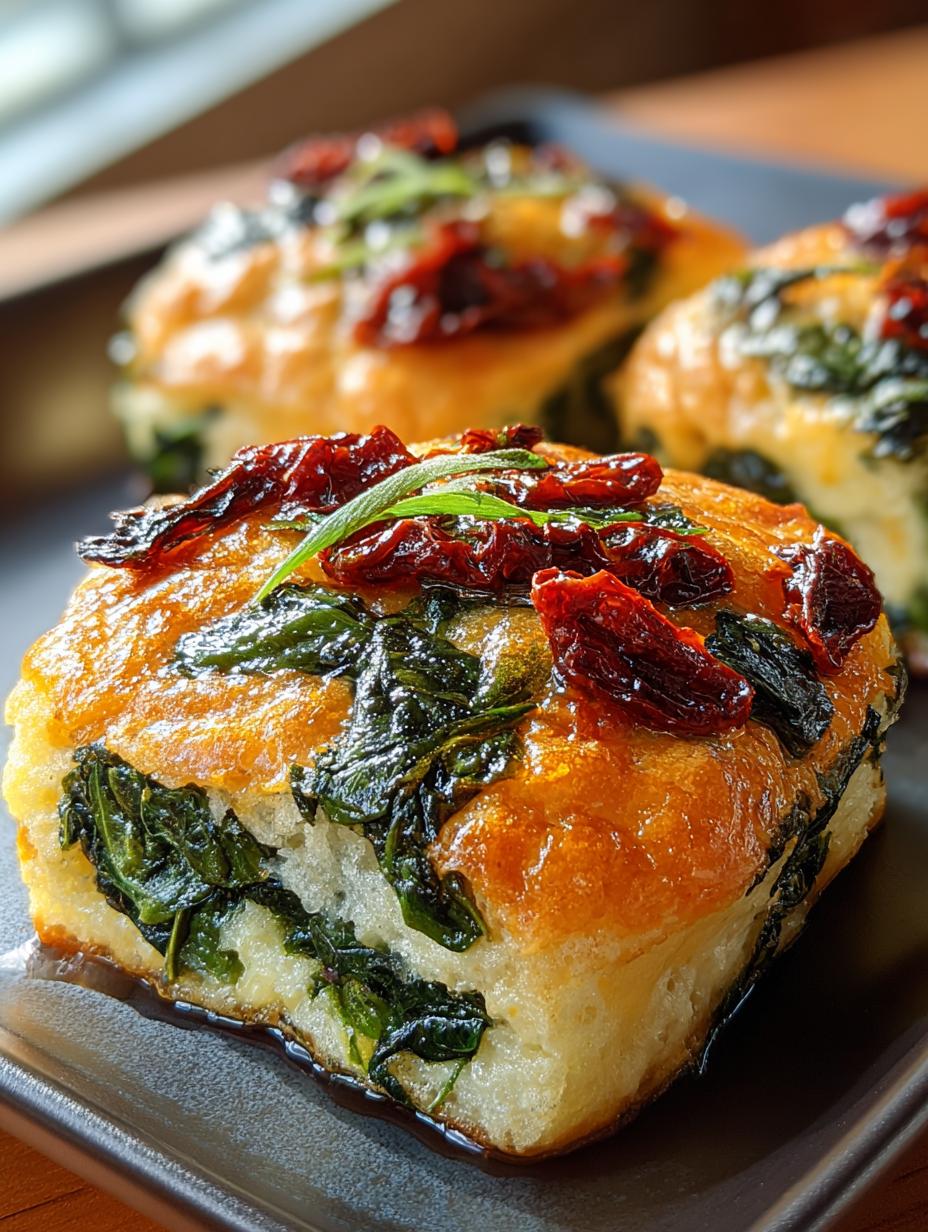 Sun Dried Tomato Spinach Egg Biscuits: 12 Fluffy Delights - Sun Dried Tomato Spinach - additional detail