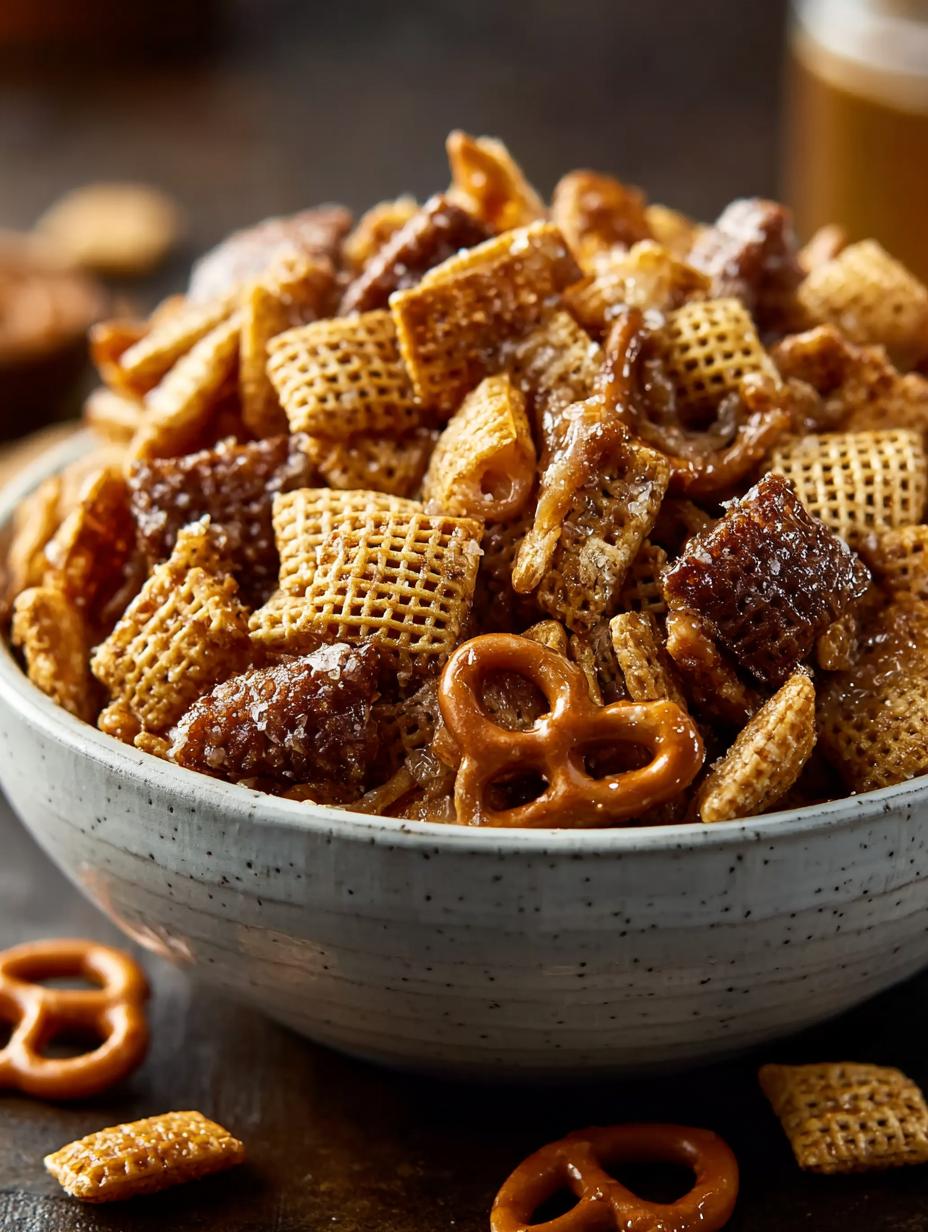 Sweet Salty Toffee Chex: 7 Irresistible Snack Ideas - Sweet Salty Toffee Chex - additional detail