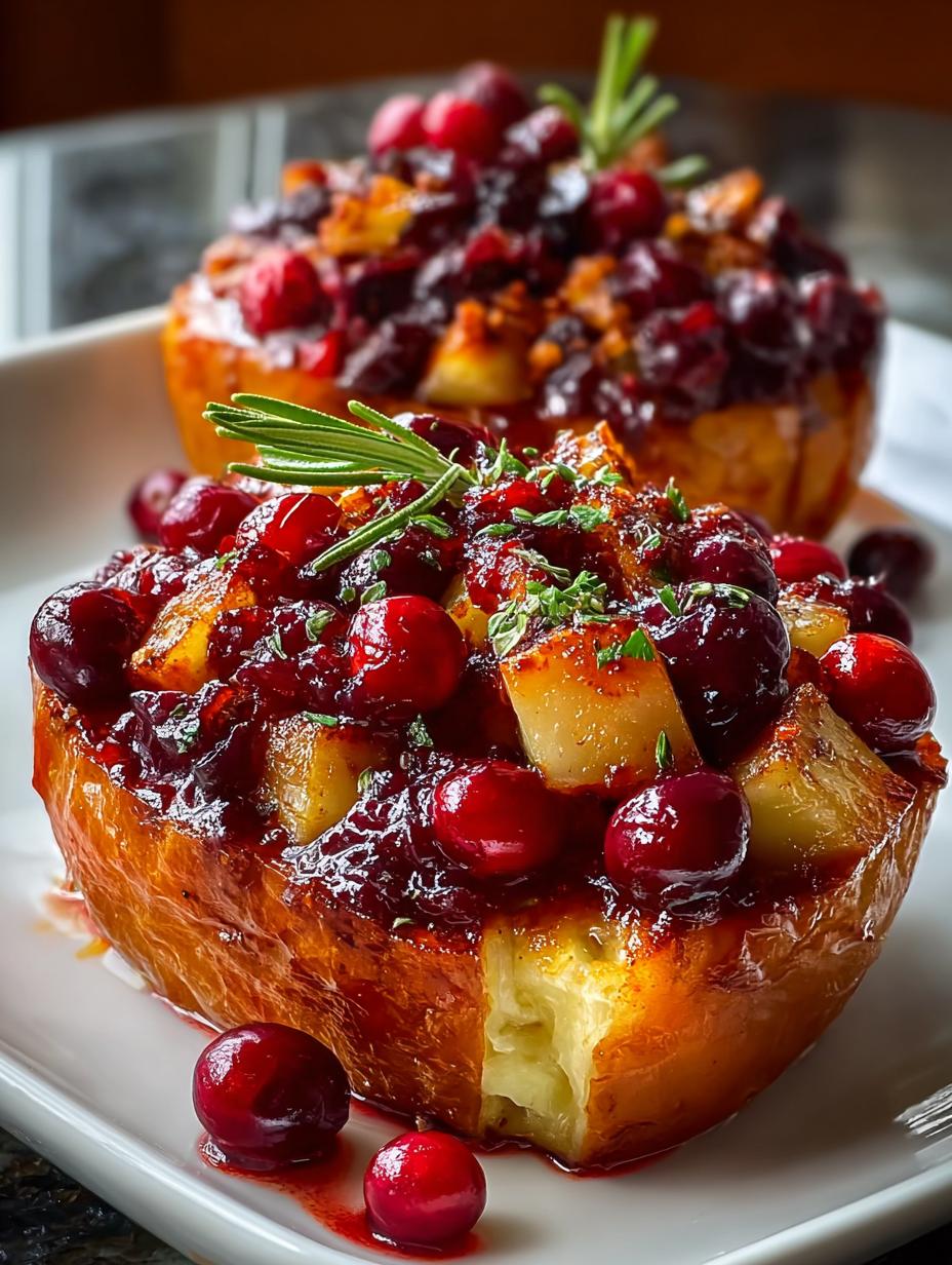 Sweet Tangy Cranberry Apple Twice Baked Sweet Potatoes 5 Sweet Tangy Cranberry Apple Twice Baked Sweet Potatoes - Sweet Tangy Cranberry Apple - main visual representation