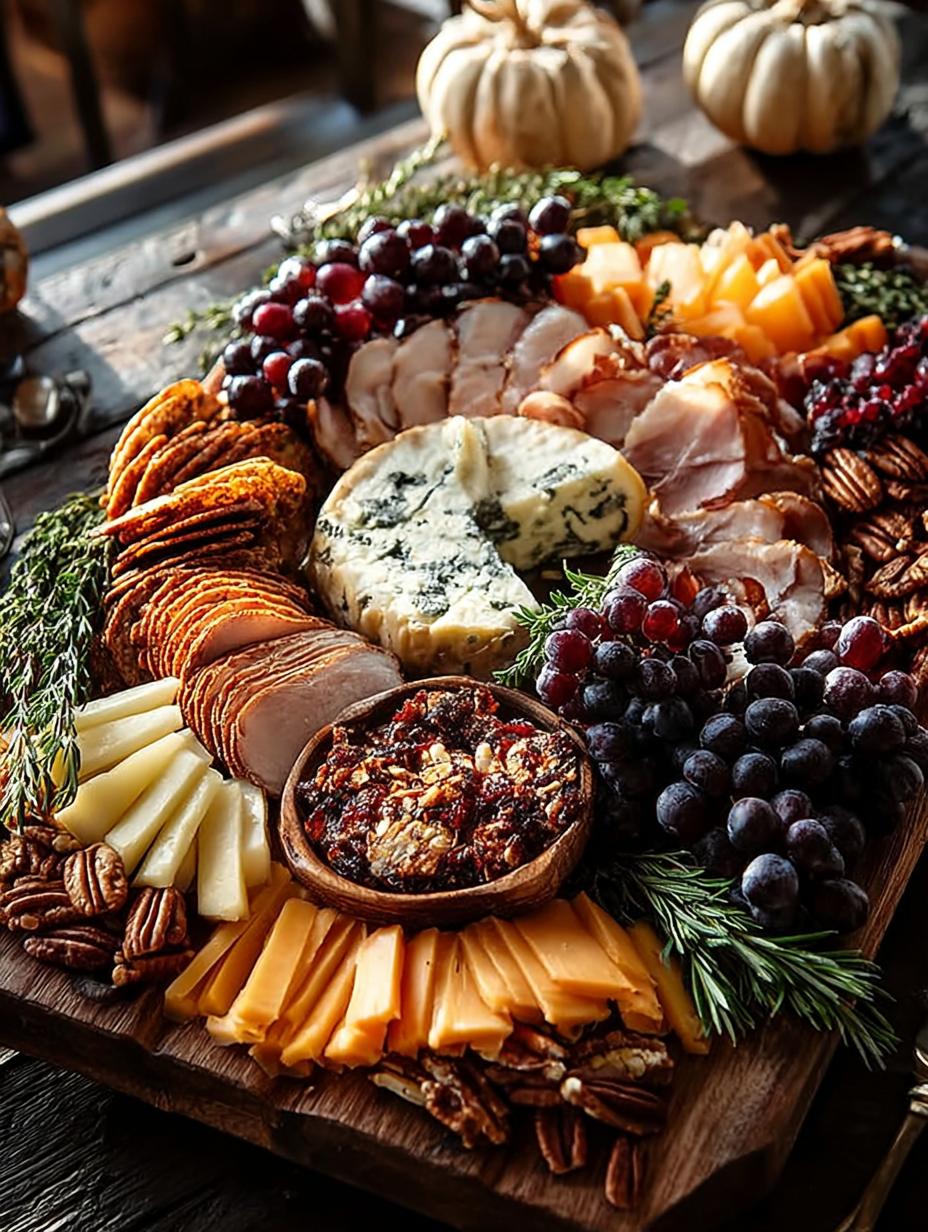 Thanksgiving Turkey Cheese Board