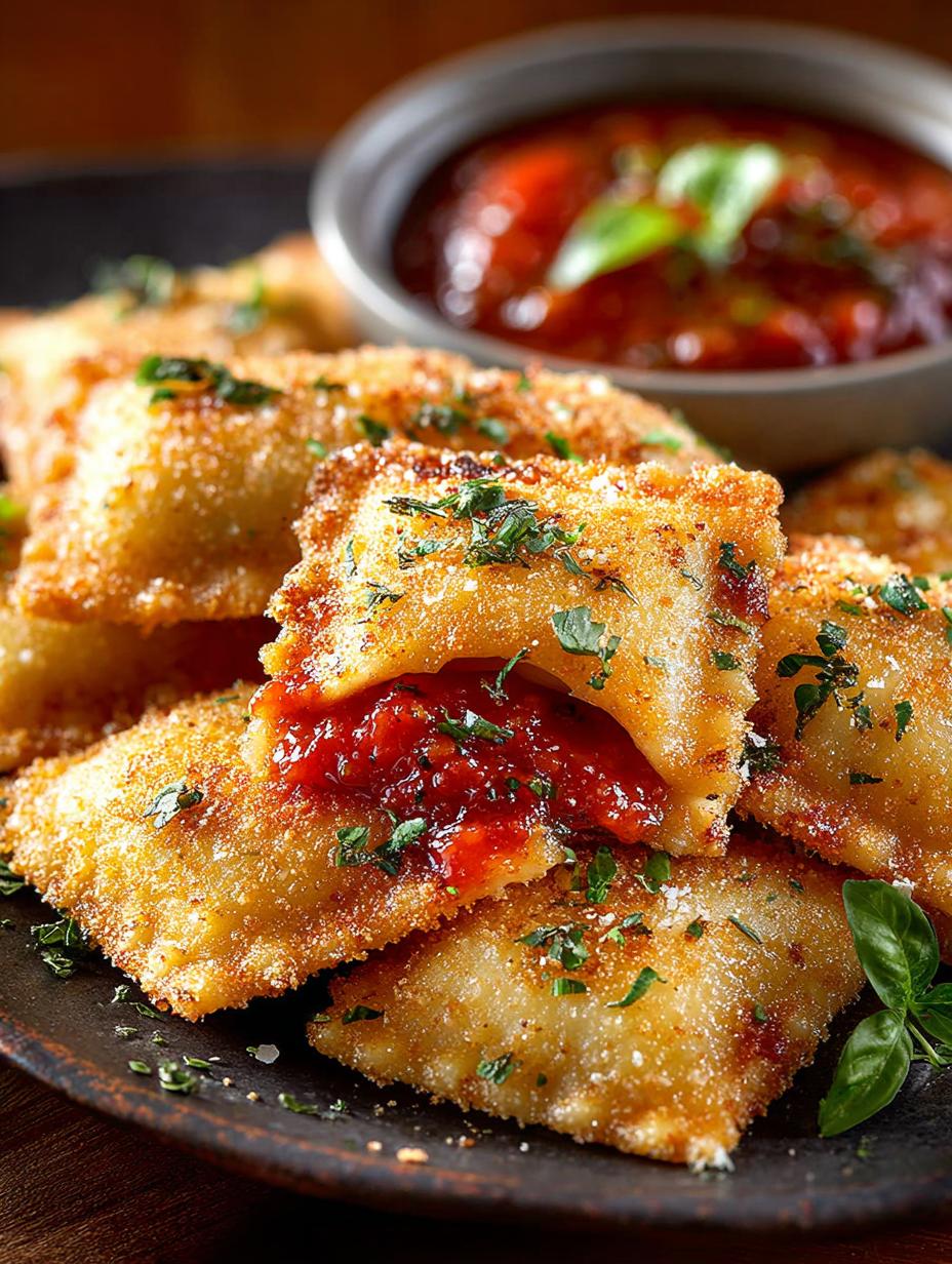 Toasted Ravioli: 5 Steps to Crispy, Cheesy Perfection - Toasted Ravioli - additional detail