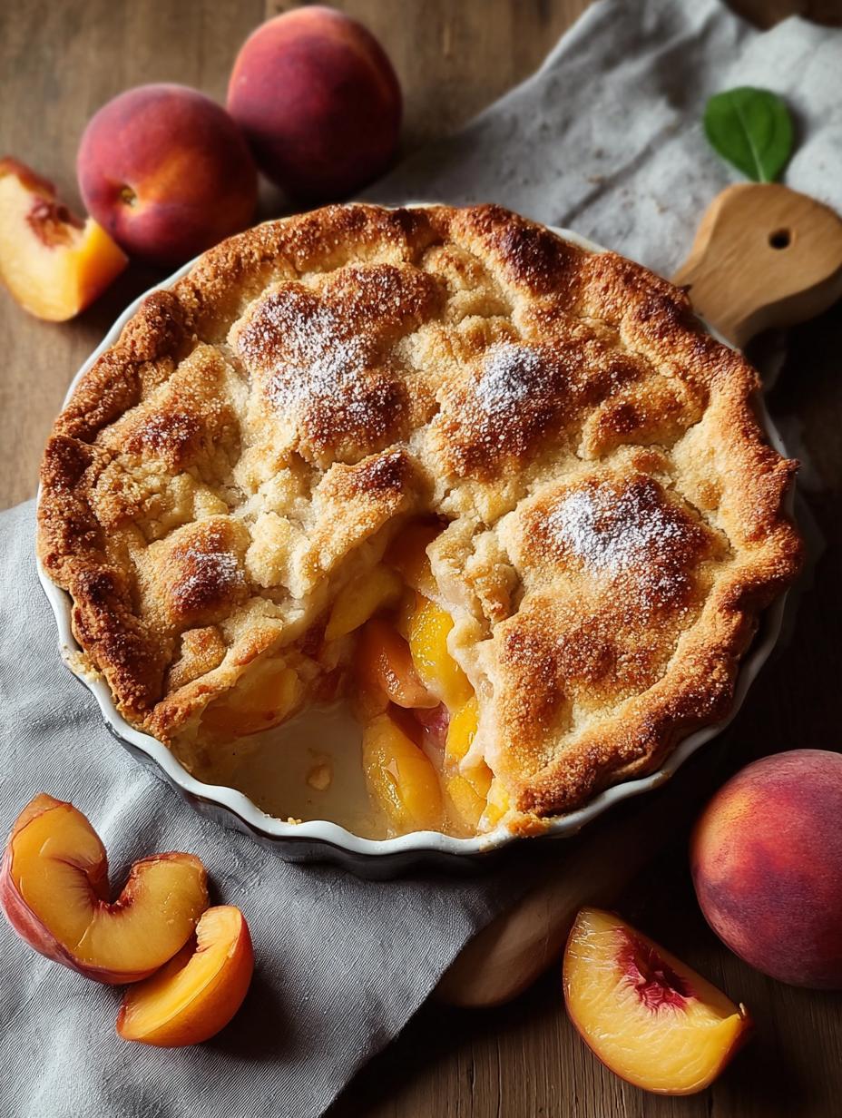 Triple Crust Peach Cobbler: Divine 15-Min Prep 5 Triple Crust Peach Cobbler: Divine 15-Min Prep - Triple Crust Peach Cobbler - main visual representation