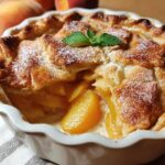 Triple Crust Peach Cobbler