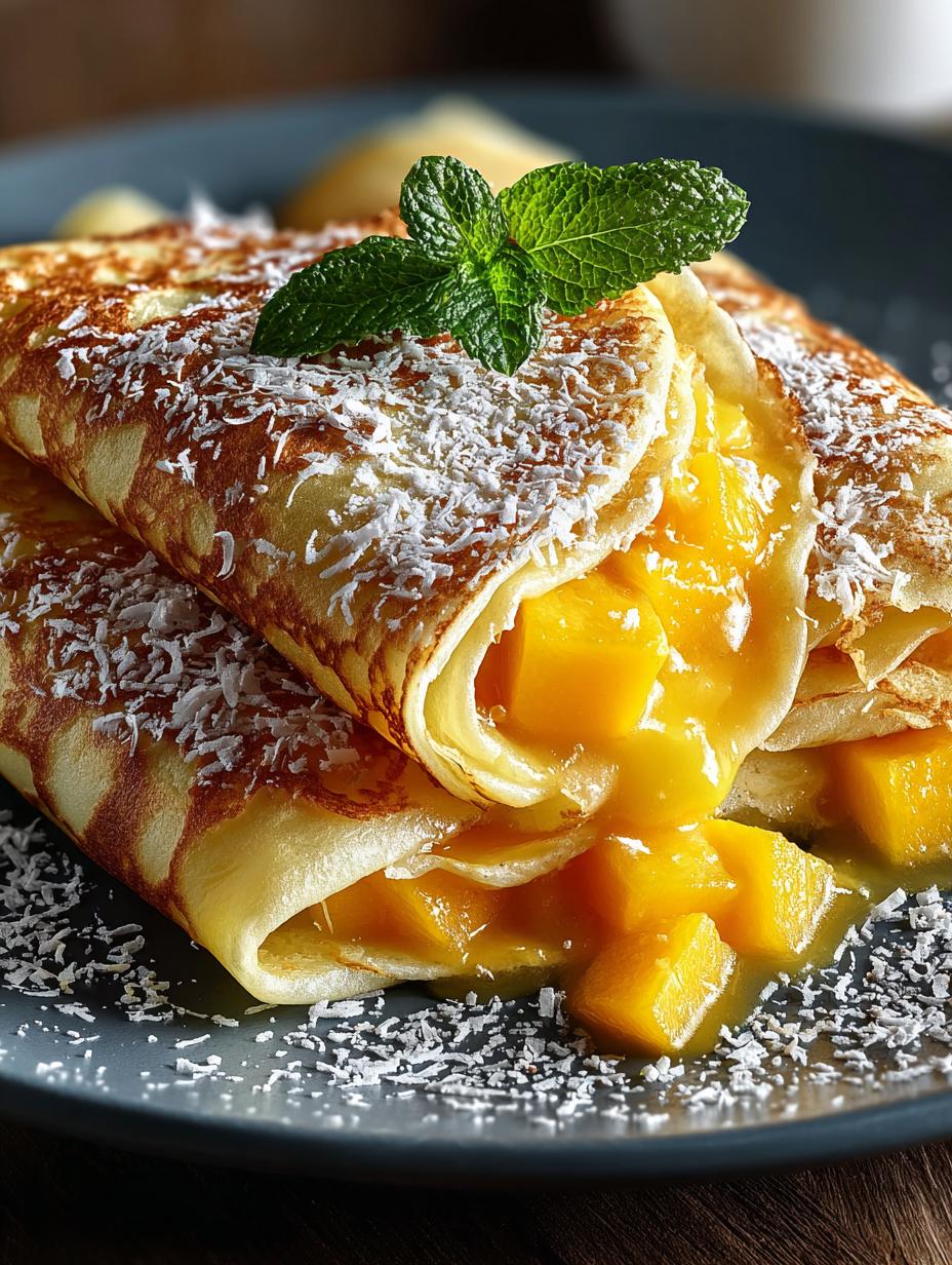 Delicious Tropical Mango Coconut Crepes Recipe 5 Delicious Tropical Mango Coconut Crepes Recipe - Tropical Mango Coconut Crepes - main visual representation