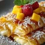 Tropical Mango Coconut Crepes