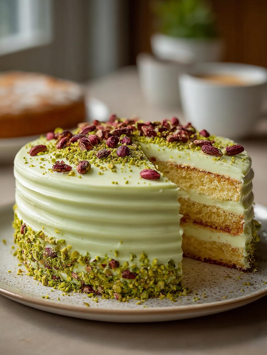 Tropical Pistachio Bliss Cake